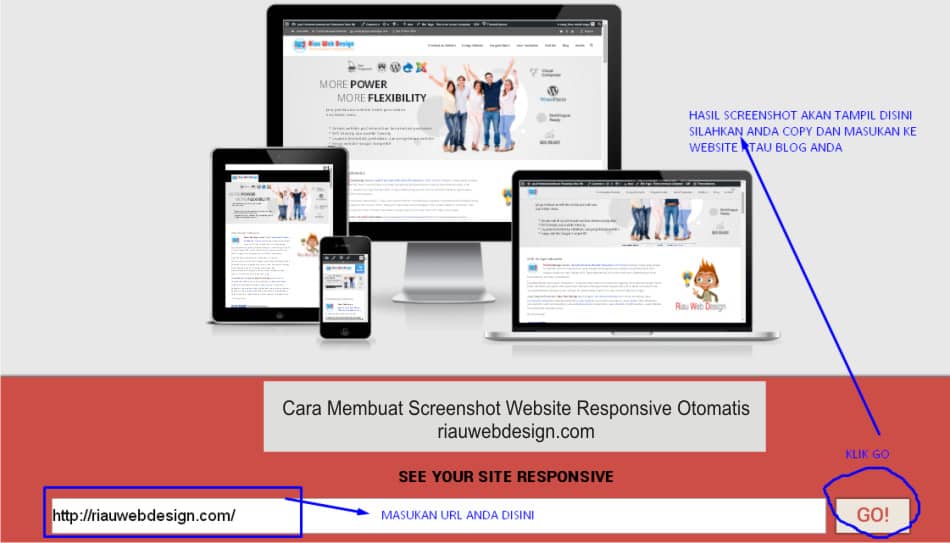cara Membuat Screenshot Website Responsive