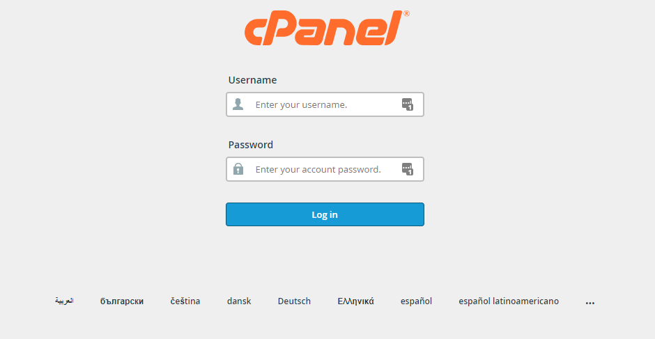 login-cpanel